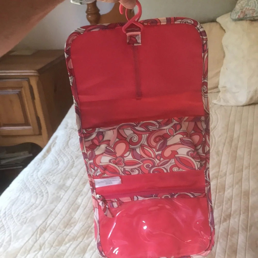 Avon Pink Swirl Travel Case Jewelry or Make-up Case